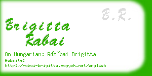 brigitta rabai business card